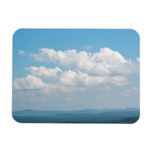 Wolken über Bergen Magnet