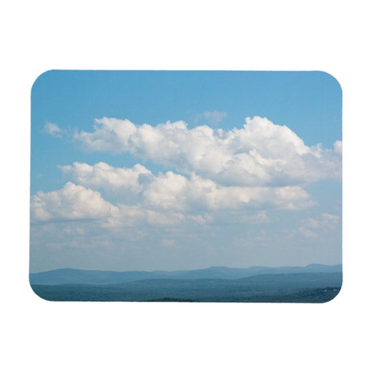 Wolken über Bergen Magnet (Horizontal)