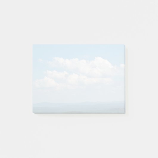 Wolken über Bergen Post-it Klebezettel (Vorderseite)