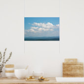 Wolken über Bergen Poster (Küche)