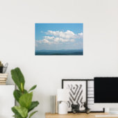 Wolken über Bergen Poster (Heimbüro)