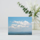 Wolken über Bergen Postkarte (Stehend Vorderseite)