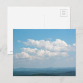 Wolken über Bergen Postkarte (Vorne/Hinten)