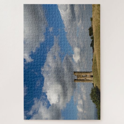 Wolken über Broadway-Turm im Cotswolds Puzzle (Vertikal)