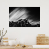Wolken über dem Berg Mangart Poster (Küche)