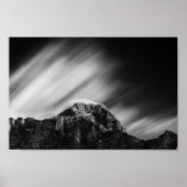 Wolken über dem Berg Mangart Poster (Vorne)