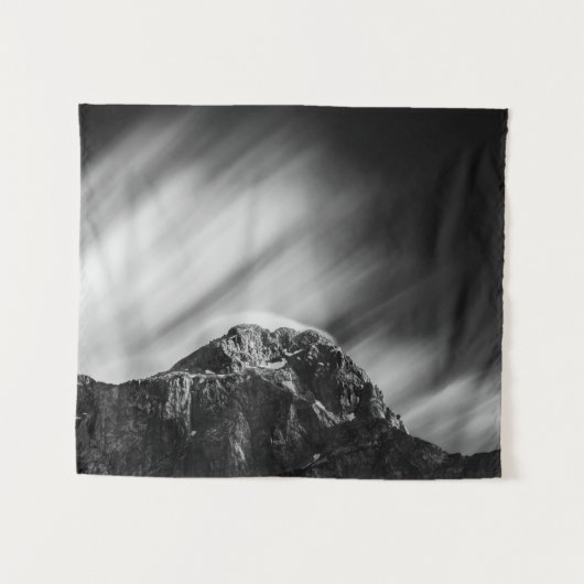 Wolken über dem Berg Mangart Wandteppich (Vorderseite (Horizontal))