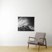 Wolken über dem Berg Mangart Wandteppich (Beispiel (Horizontal))