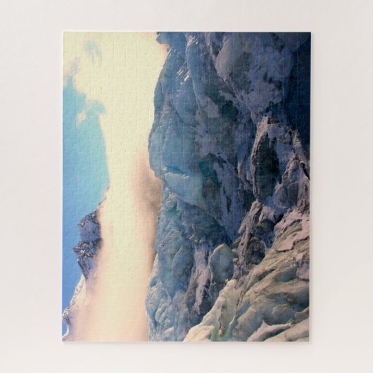 Wolken über dem Franz Josef Glacier in neuseeländi Puzzle (Vertikal)