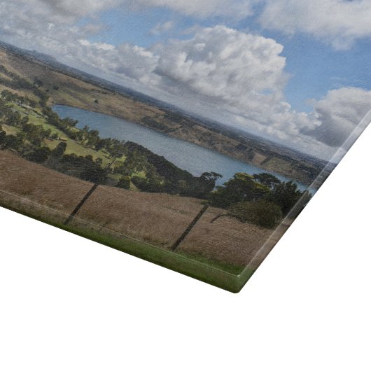 Wolken über dem Gnotuk Camperdown Cutting Board Schneidebrett (Ecke)