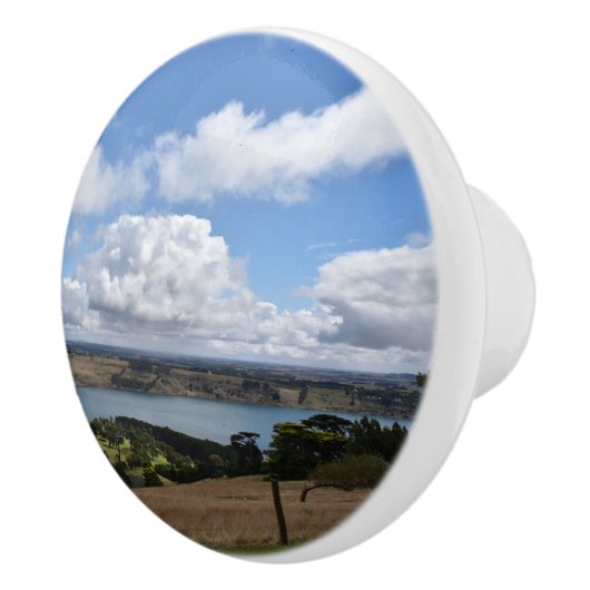 Wolken über dem Gnotuk Camperdown Keramik Knob Keramikknauf (Rechts)