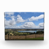 Wolken über dem Gnotuk-See Camperdown Foto Block (Vorderseite)