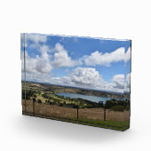 Wolken über dem Gnotuk-See Camperdown Foto Block (Rechts)