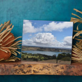 Wolken über dem Gnotuk-See Camperdown Tabletop Pla Fotoplatte (Seite)