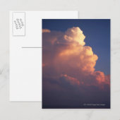 Wolken über dem Meer bei Sonnenuntergang Postkarte (Vorne/Hinten)