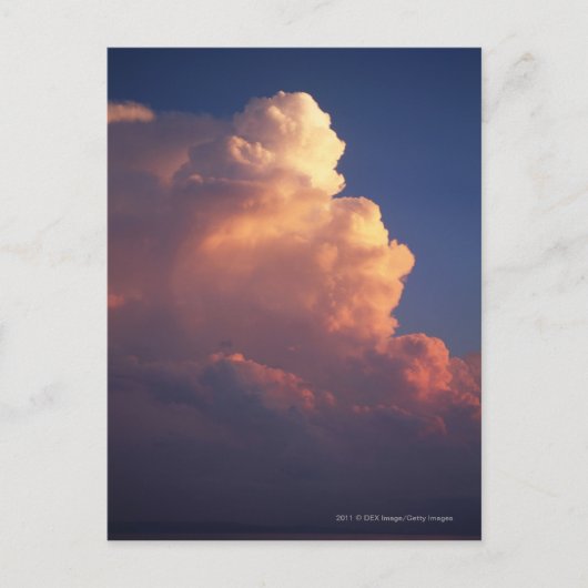 Wolken über dem Meer bei Sonnenuntergang Postkarte (Vorderseite)