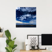 Wolken über dem Mittelmeer Poster (Heimbüro)