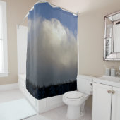 Wolken über dem Rücken Duschvorhang (Beispiel)
