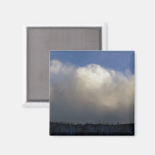 Wolken über dem Rücken Magnet (Vorderseite/Rückseite)