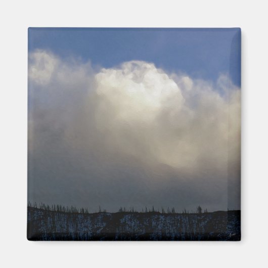 Wolken über dem Rücken Magnet (Vorne)