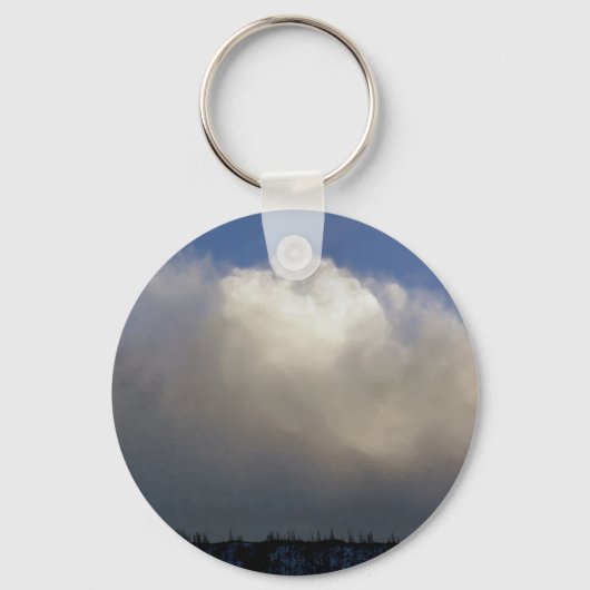 Wolken über dem Rücken Schlüsselanhänger (Vorderseite)
