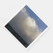 Wolken über dem Rücken Serviette (Ecke)