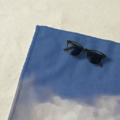 Wolken über dem Rücken Strandtuch (Beispiel)