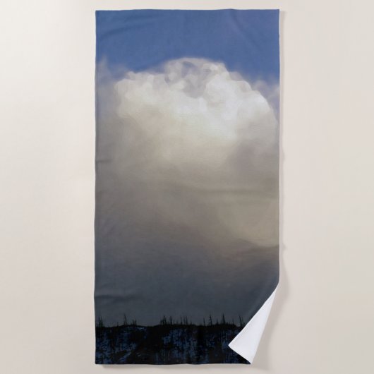 Wolken über dem Rücken Strandtuch (Vorderseite)
