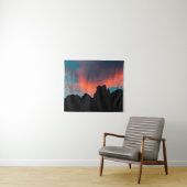 Wolken über den Bergen brennen Wandteppich (Beispiel (Horizontal))