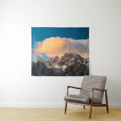 Wolken über den Bergen brennen Wandteppich (Beispiel (Horizontal))