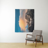 Wolken über den Bergen brennen Wandteppich (Beispiel)