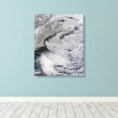 Wolken über den Himmel des Nordatlantiks Leinwanddruck (Insitu (Holzboden))