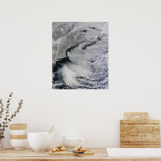 Wolken über den Himmel des Nordatlantiks Poster (Küche)