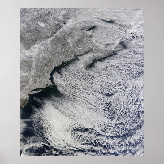 Wolken über den Himmel des Nordatlantiks Poster (Vorne)