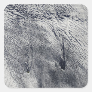 Wolken über den Inseln Juans Fernandez Quadratischer Aufkleber