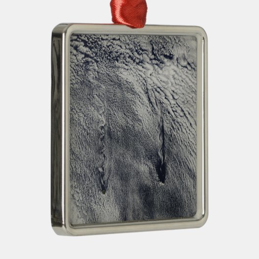 Wolken über den Juan Fernandez Inseln Silbernes Ornament (Rechts)