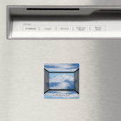 Wolken über den Schweizer Alpen Magnet (In Situ (Geschirrspüler))
