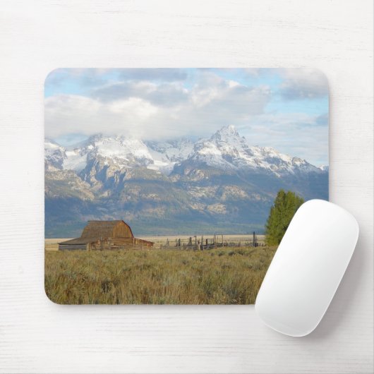 Wolken über den Teton Bergen Mousepad (Mit Mouse)
