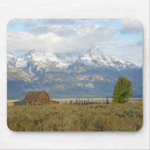 Wolken über den Teton Bergen Mousepad