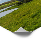Wolken über der Burg Carew Poster (Ecke)