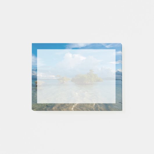 Wolken über der Lagune von Marovo Post-it Klebezettel (Vorderseite)
