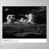 Wolken über der Wüste, 1965, von Ansel Adams Poster (Vorne)