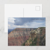 Wolken über Grand Canyon Postkarte (Vorne/Hinten)