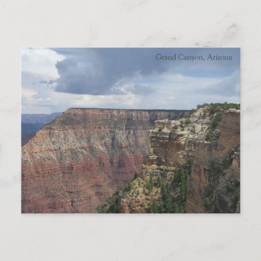 Wolken über Grand Canyon Postkarte (Vorderseite)