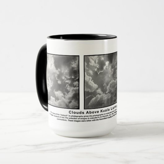 Wolken über Kuala Lumpur, Malaysia Tasse (Vorderseite Links)