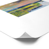 Wolken über Marsch-Gemälde / Künstler Larry Lerew Poster (Ecke)