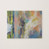 Wolken über Marsch-Gemälde / Künstler Larry Lerew Puzzle (Horizontal)