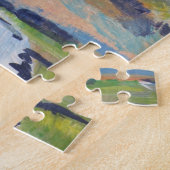 Wolken über Marsch-Gemälde / Künstler Larry Lerew Puzzle (Seite)