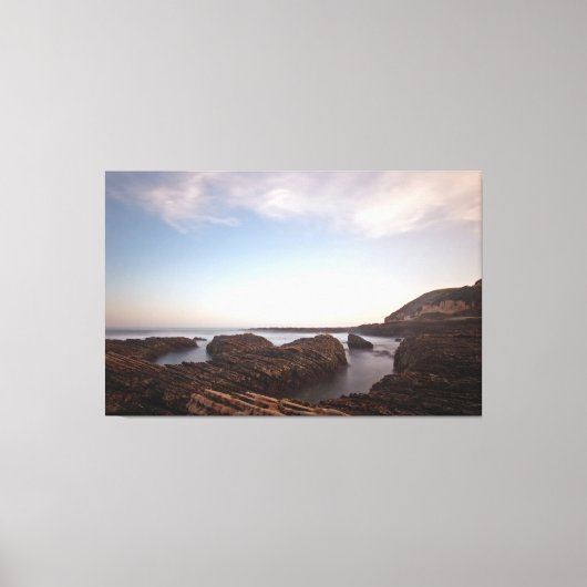 Wolken über Montana Stretched Canvas Print Leinwanddruck (Vorderseite)