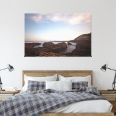 Wolken über Montana Stretched Canvas Print Leinwanddruck (Insitu (Schlafzimmer))